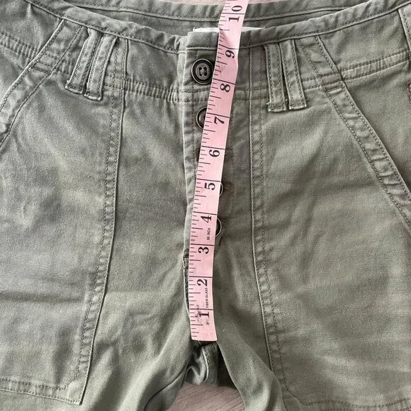 Anthropologie Pilcro Wanderer Utility Pants Women's Size 26 Green Camping Hiking - Picture 10 of 14
